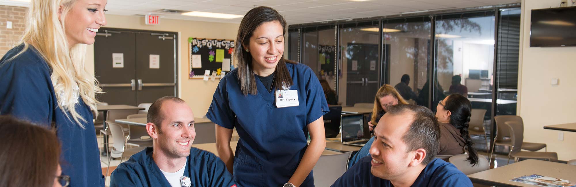 students sharing a laugh